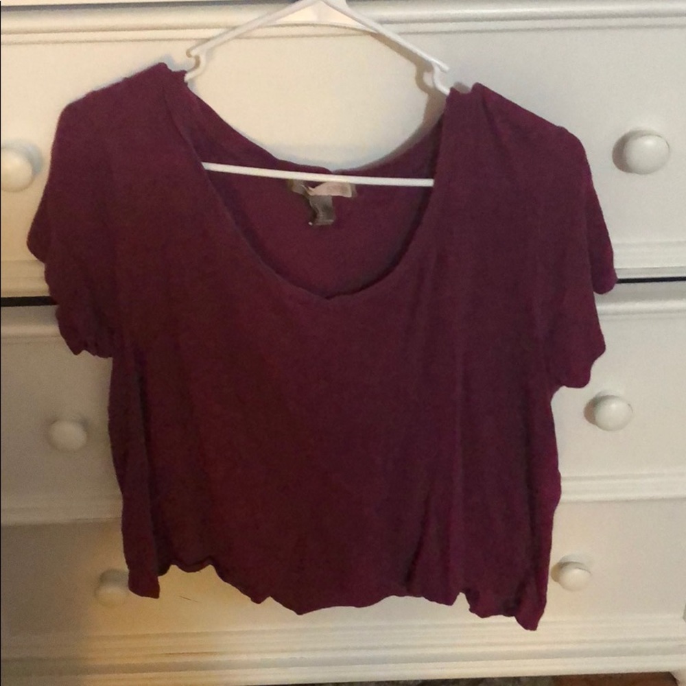 Maroon v neck